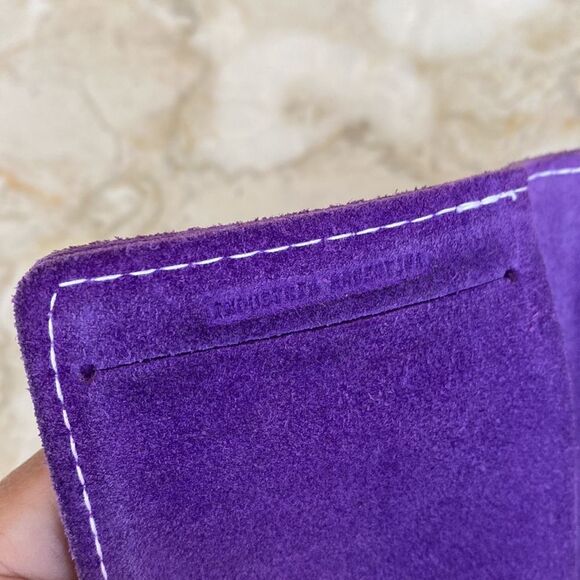 Genuine Suede Leather Handcrafted Chequebook Cover - Picture 5 of 8